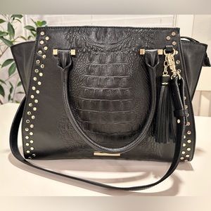 Brahmin Priscilla Satchel Black Winston Handbag - image 1